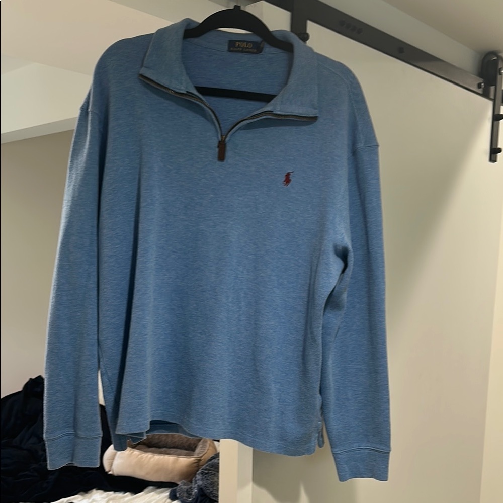Polo by Ralph Lauren Blue Zip Up Sweater